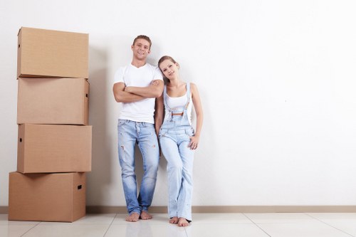 Removal team handling house removals in Edgware