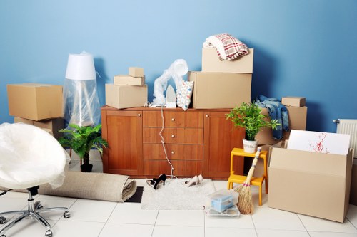 Office removals team planning a move in Edgware