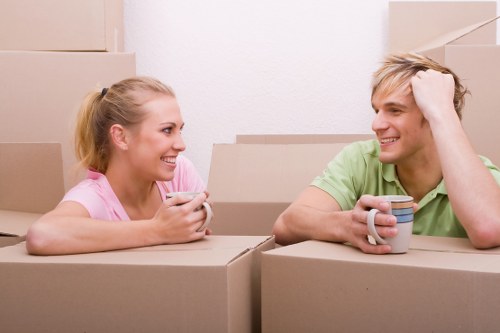 Movers working on a residential move in Edgware