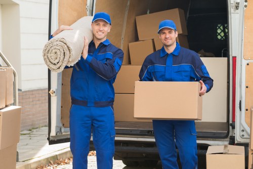 Business relocation transport and unloading for an Edgware office move