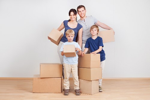 Local Edgware moving truck prepared for residential relocation