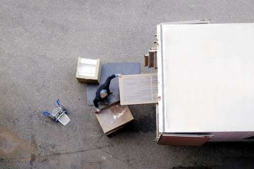 Commercial moving team preparing an office relocation in Edgware