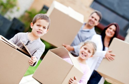 Moving team handling access challenges in a North West London property