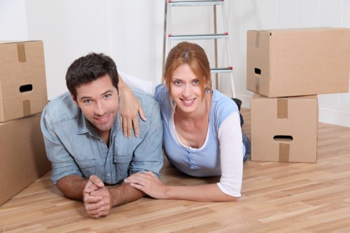 Local moving van prepared for an Edgware home move