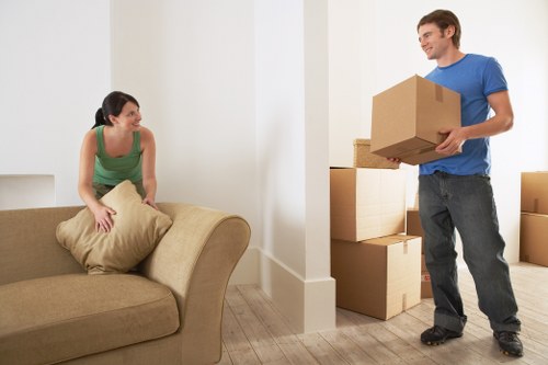 Eco-friendly moving van used for recycling and reuse services in Edgware